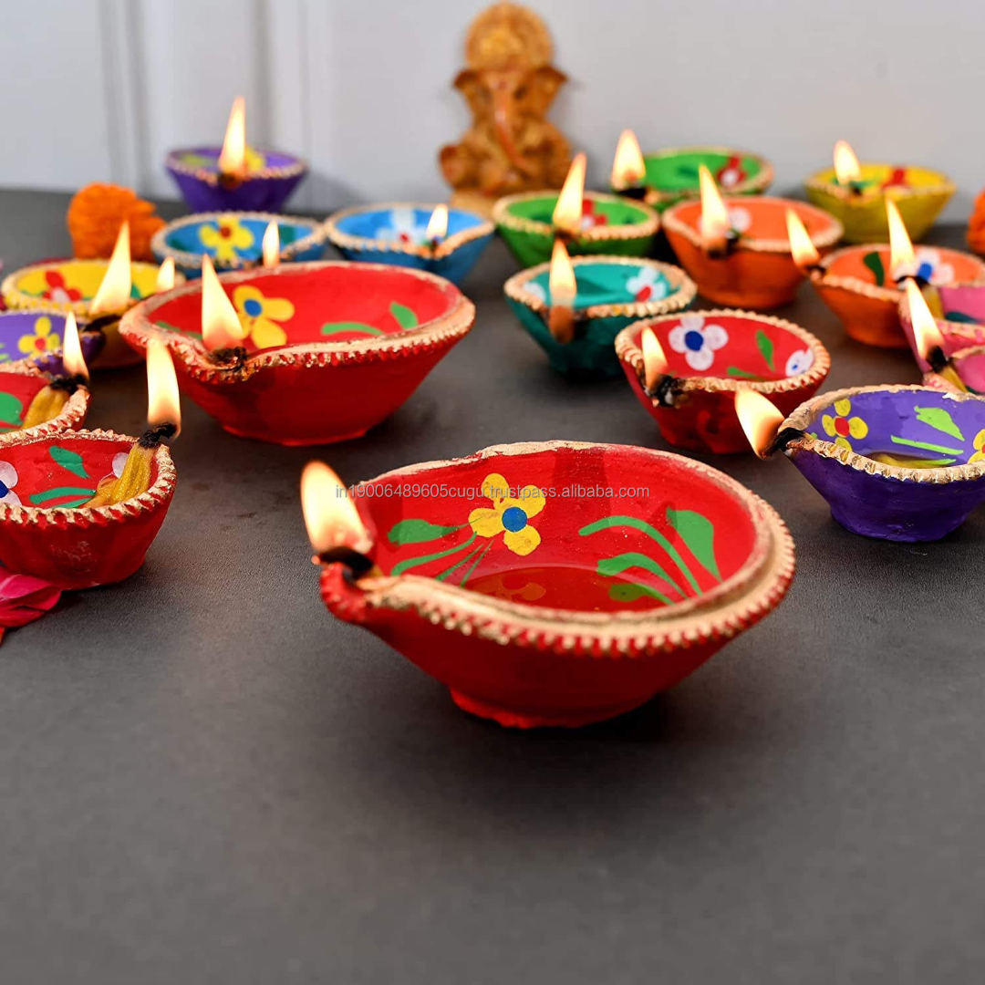 SMALL DIYA SET OF MADE OF CLAY DIYA-12